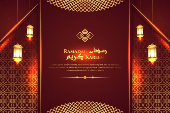 Capturing the Spirit of Ramadan: The Power of Red and Gold Design