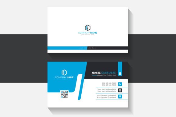 Clean Blue and White Business Card: A Blueprint for Trust