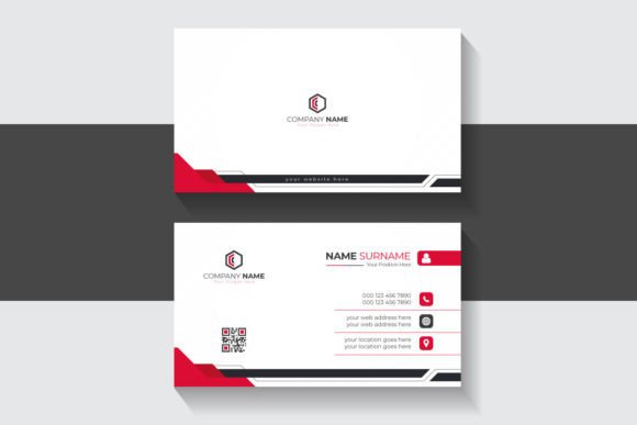 Crafting a Bold First Impression with a Red and White Business Card