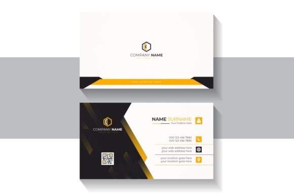 Dark & Orange: A Business Card That Commands Attention