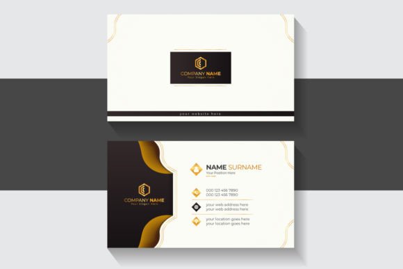 Golden Creative Luxury Business Card: The Ultimate Corporate Design Solution