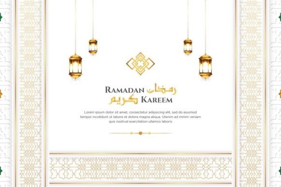 Luxury Islamic Elegant Ramadan Kareem: A Visual Feast for Your Designs