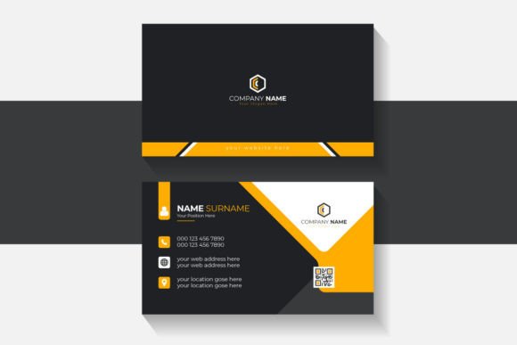 Make a Bold First Impression with This Orange Business Card Template