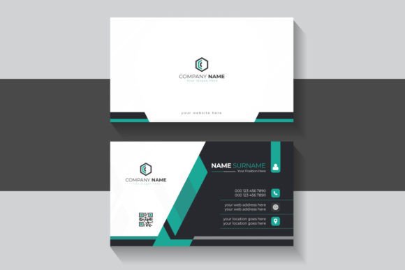 Modern Business Cards with Abstract Backgrounds for Creative Pros