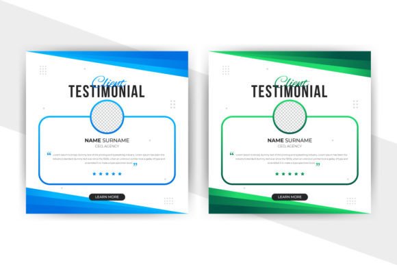 Modern Testimonial Templates for Social Media